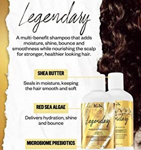 IGK LEGENDARY Dream Hair Shampoo | Healthy + Hydrated + Shine | Vegan + Cruelty Free | 8 Oz