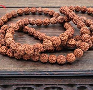 Rudraksha Mala Beads Necklace With 108 Prayer Beads for Japa, Meditation, And To Increase Calmness