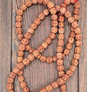 Rudraksha Mala Beads Necklace With 108 Prayer Beads for Japa, Meditation, And To Increase Calmness