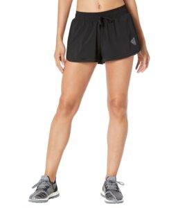 adidas women's club tennis shorts, black/grey five, large