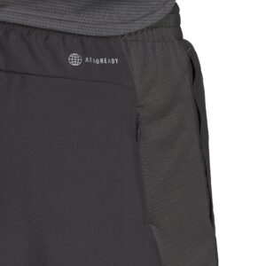 adidas Men's Standard Own The Run Shorts, Grey Six/Reflective Silver, Medium