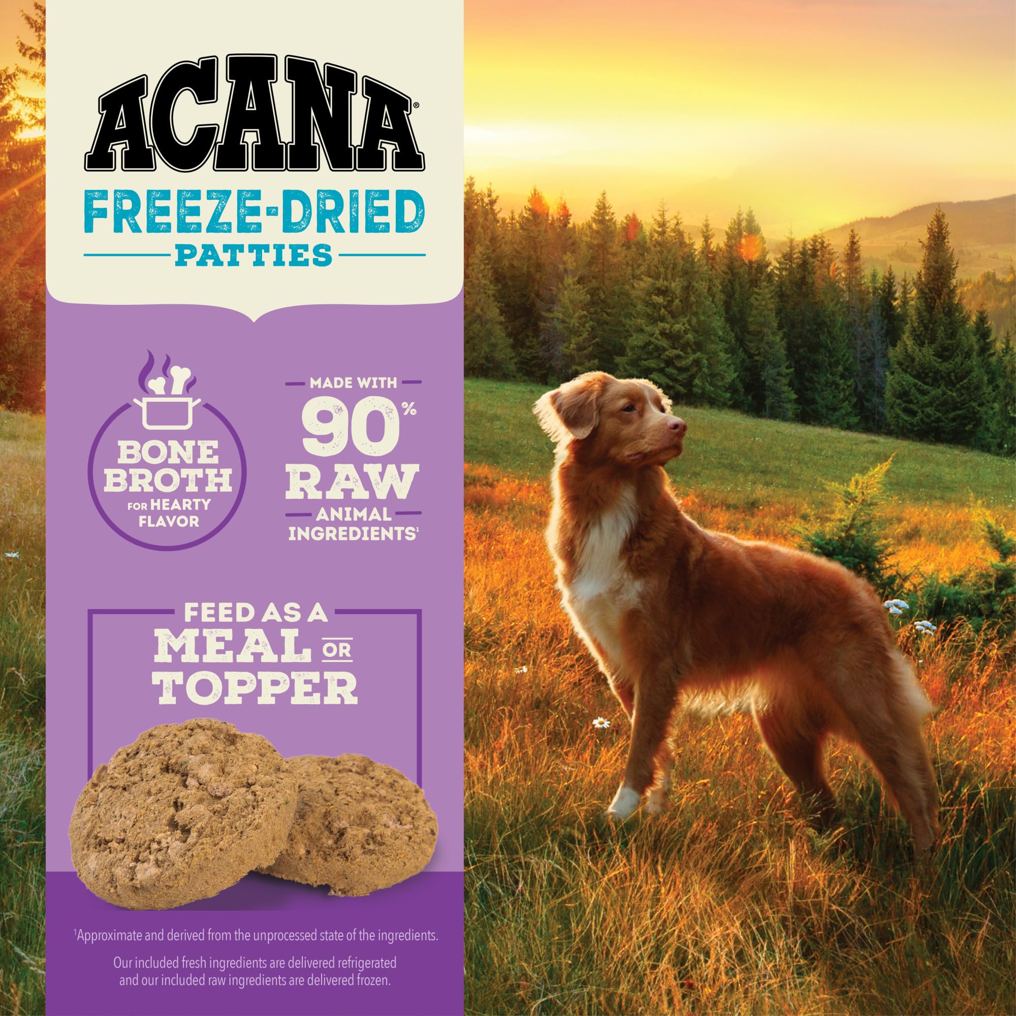 ACANA Freeze Dried Dog Food & Topper, Grain Free High Protein Duck Recipe, 14oz