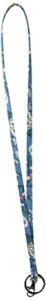 vera bradley women's cotton lanyard, hanging around - recycled cotton, one size