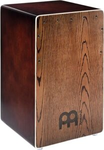 meinl percussion backbeat bass cajon with ported sound hole and adjustable strings for snare effect — not made in china — replicate acoustic drum set grooves, 2-year warranty (bbcajth)