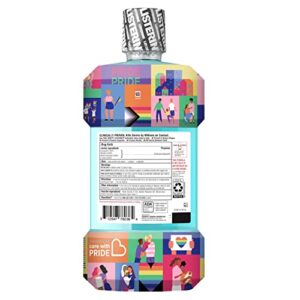 Listerine Cool Mint Antiseptic Mouthwash to Kill 99% of Germs That Cause Bad Breath, Plaque and Gingivitis, Cool Mint Flavor, Special Care with Pride Packaging, 1 L