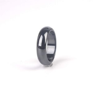 3Pcs Black Hematite Stone Ring Absorb Negative Energy Anxiety Balance Chakra Ring for Women Men Lover Friend Friendship Unisex Jewelry Gift-E 10