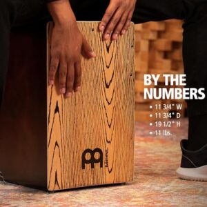 Meinl Percussion Backbeat Bass Cajon with Ported Sound Hole and Adjustable Strings for Snare Effect — NOT MADE in CHINA — Replicate Acoustic Drum Set Grooves, 2-YEAR WARRANTY (BBCAJTH)