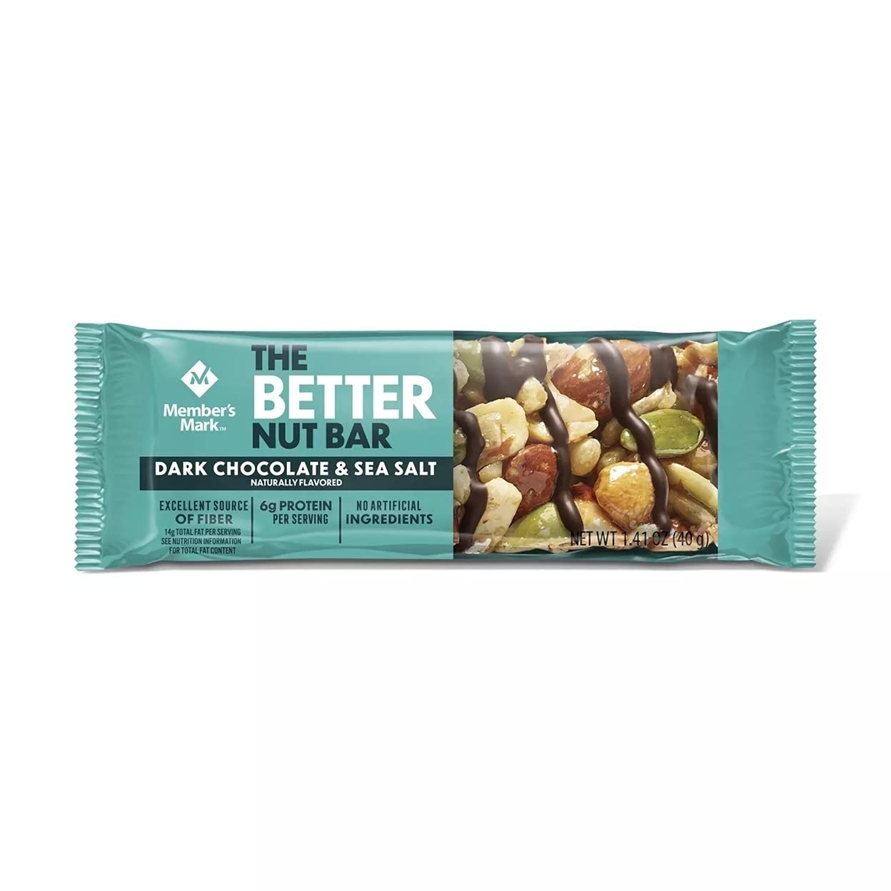 Member's Mark The Better Nut Bar, Dark Chocolate & Sea Salt, 1.4 Oz (24 Count)