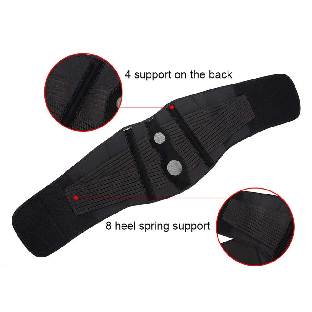 LSRRYD Premium Back Support Belt Lower Back Brace Lumbar Support Belt for Pain Relief and Injury Prevention Sciatica Scoliosis Or Herniated Disc (Size : L)