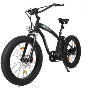 ECOTRIC Electric Bike 26" Fat Tire 750W Electric Bicycles 48V 13AH Removable Large Battery Beach Snow Mountain E-Bike for Adults UL Certified with Dual Shock Absorber & 7-Speed