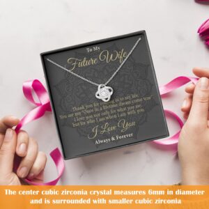 Generic Fiance Gift For Her, Fiance Birthday Gift For Her, Gift to Fiance on Engagement, Future Wife Necklace Gift for Valentine's, Birthday, Anniversary