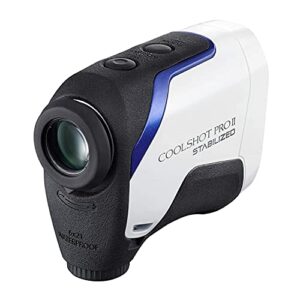 Nikon COOLSHOT PROII STABILIZED Golf Rangefinder, Waterproof, 6X Magnification, Slope, HYPER READ, DUAL LOCKED ON ECHO, OLED Display, 5 Year Warranty, White/Blue/Black