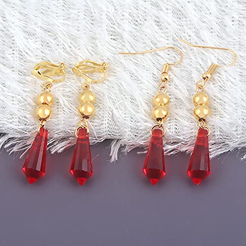 Genshin Impact Tartaglia Earrings - Anime Game Hook Earrings - Cosplay Jewelry for Womens (dangle)