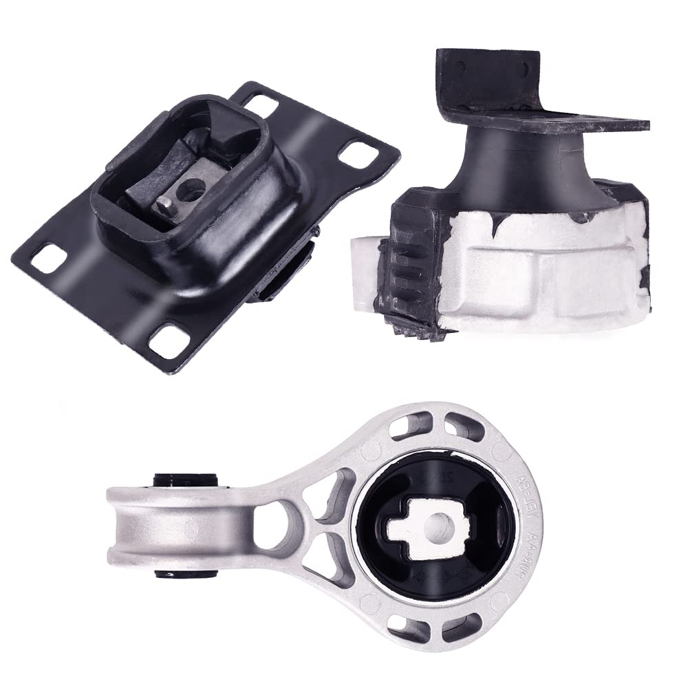 Engine Motor & Transmission Mount Kit 3pcs Compatible with Fits 2008 2009 2010 2011 Ford Focus 2.0L A5322 A2986 A5312 3087 2986 3103 8S4Z6068A 1061-131 5S4Z-6038BB