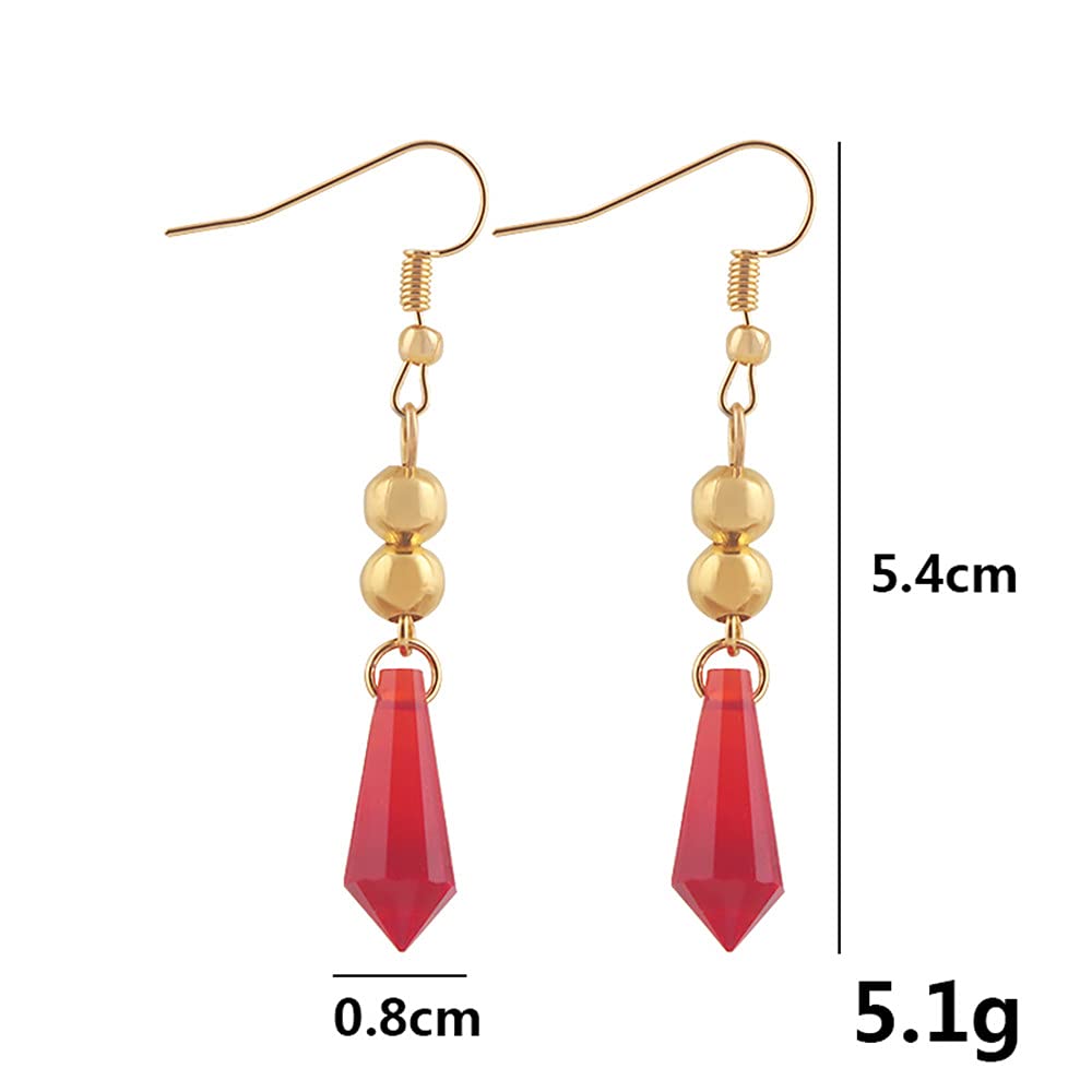 Genshin Impact Tartaglia Earrings - Anime Game Hook Earrings - Cosplay Jewelry for Womens (dangle)