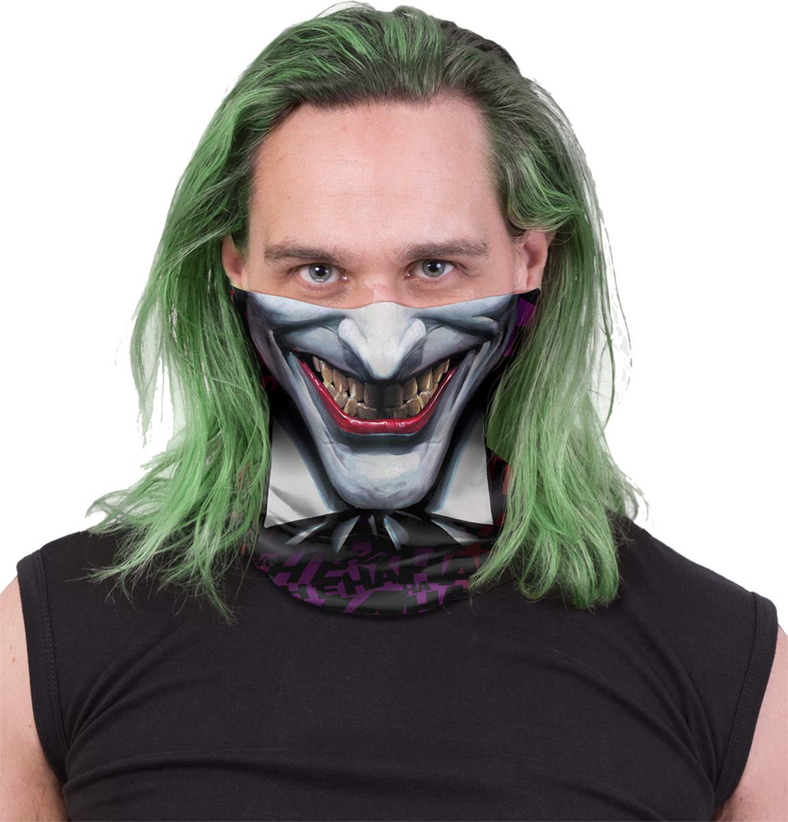 DC Comics - Joker - Ha Ha Ha - Multifunctional Face Wraps - L Black