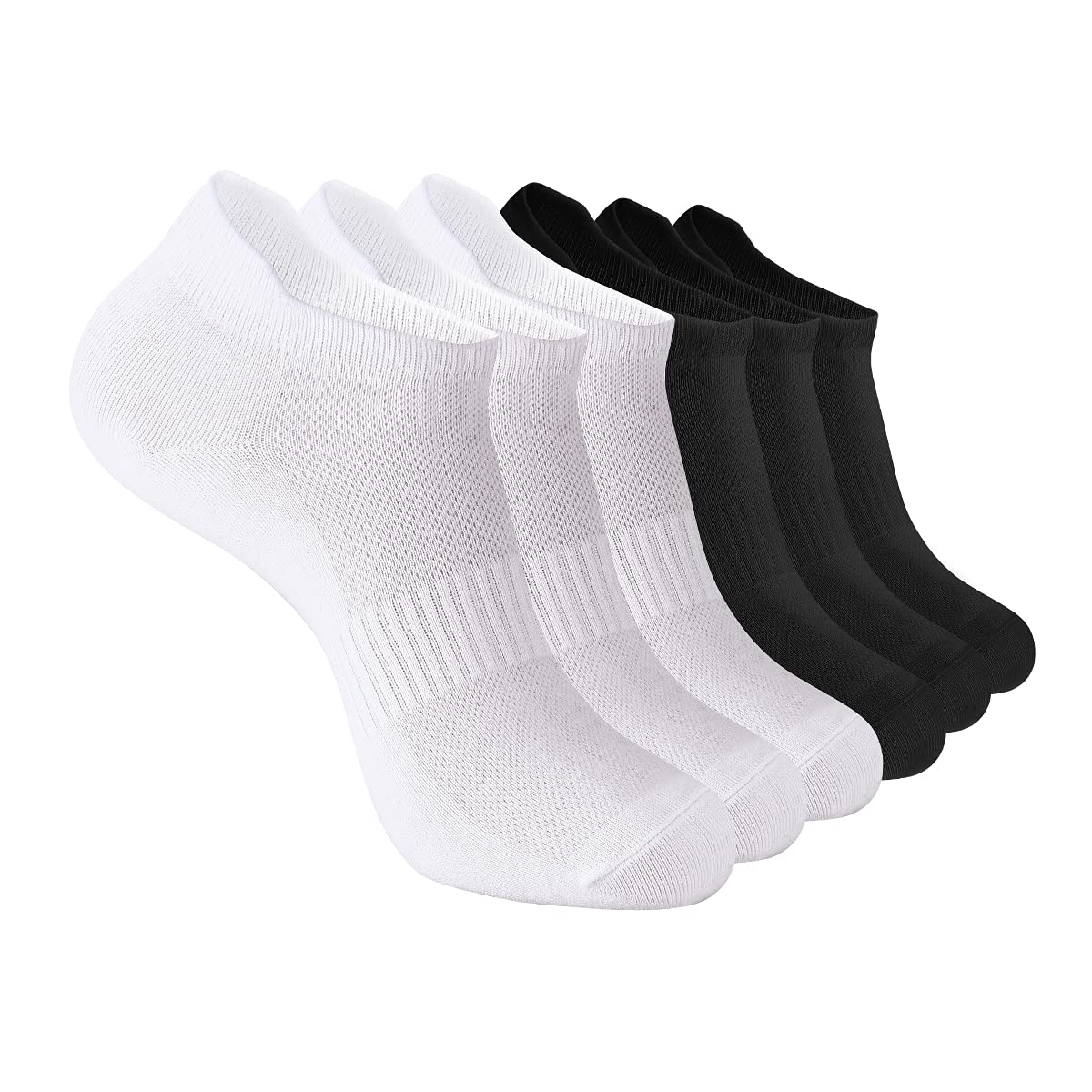 Women Running Athletic Ankle Socks,6 Pairs Sports Breathable No Show Socks Soft Low Cut Socks for US Size 6-10