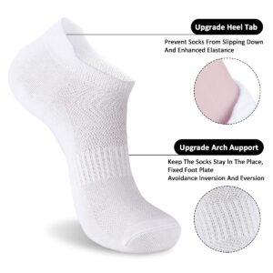 Women Running Athletic Ankle Socks,6 Pairs Sports Breathable No Show Socks Soft Low Cut Socks for US Size 6-10