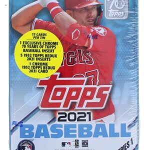 2021 Topps Series 1 Baseball Tin: 75 Cards