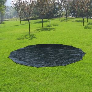 UNISTRENGH Outdoor Ultralight Waterproof Tent Footprint Picnic Round Mat Portable Tarps for 3M 4M 5M 6M Bell Tent Ground Camping, Glamping Yurt Anti-Dirty Mat (for 5M Tent)