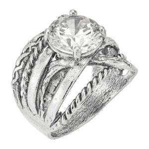 Silpada 'Sparkle on' Cubic Zirconia Ring in Sterling Silver, Size 6