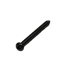 Musiclily Basic 2.6x26mm Metal Metric Thread Guitar Pickup Wood Mounting Screws for Single Coil/Humbucker Pickups, Black (Set of 20)