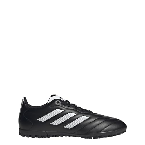 adidas Unisex Goletto VIII Turf Soccer Shoe, Black/White/Red, 10.5 US Men