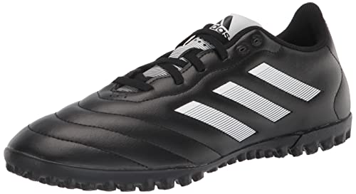 adidas Unisex Goletto VIII Turf Soccer Shoe, Black/White/Red, 10.5 US Men