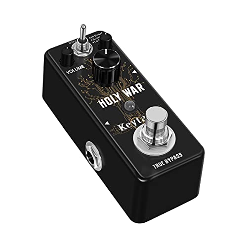 Keytars Heavy Metal Distortion Dist Pedal Holy War Analong Heavy Pedal for Electric Guitar Classic 80's Metal Sound True Bypass (KTS-305)