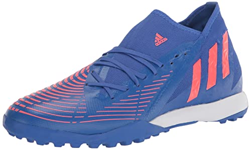 adidas Unisex Predator Edge.3 Turf Soccer Shoe, Hi-Res Blue/Turbo/Hi-Res Blue, 7 US Men