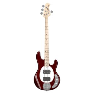 Sterling Bass Guitar, Sterling by Music Man 4 String, Right, Candy Apple Red (RAY4HH-CAR-M1)