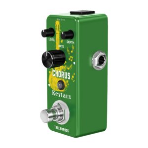 Keytars Analog Chorus Guitar Effect Pedal For Electric Guitar Bass With High Warm And Clear Chorus Sound Mini Size True Bypass, (KTS-304)