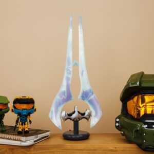 Ukonic Halo Light-Up Covenant Energy Sword Collectible Desktop Lamp With LED Light | Video Game-Themed Room Essentials | Bedside Table Lamp, Home Decor Accessories | 14 Inches Tall