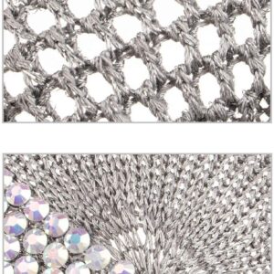 Women Men Studded Rhinestone Crystals Adjustable Ponytail Mesh Baseball Cap Shiny Bling Casual Sports Cap Breathable Sun Hat