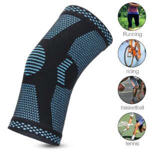 Life Neoprene Cycling Knee, Flexible Compression Leg Brace Pad Prevent Injury Fit for Basketball Volleyball Team Sports(M)