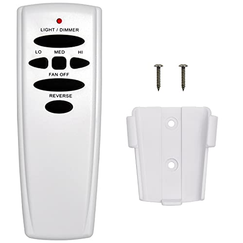 HD6 Replacement for Hampton Bay Hunter Ceiling Fan Remote Control, w/Reverse Light Dimmer 3-Speed Wall Mount, Replace UC7078T CHQ8BT7078T CHQ7078T L3HMAY97FANHD L3H2003FANHD Fan-HD(Remote Only)