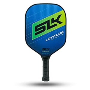 SLK Latitude Pickleball Paddle | Graphite Features G4 Face with Polymer Rev-Core Rackets Designed in The USA Lightweight Pickle Ball raquette Lakeside Lime|