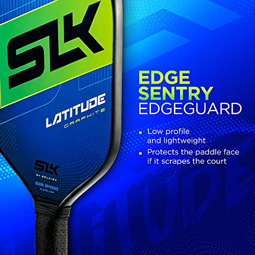 SLK Latitude Pickleball Paddle | Graphite Features G4 Face with Polymer Rev-Core Rackets Designed in The USA Lightweight Pickle Ball raquette Lakeside Lime|