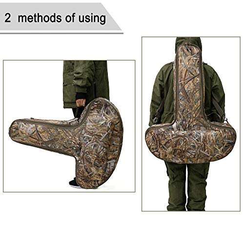 MYDAYS Soft Crossbow Case,Camo Padded Archery Bow Carrier Bag with Backpack Straps for Outdoor