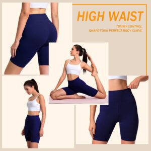 VALANDY 5 Pack Yoga Short Pants Summer Running Athletic Biker Shorts for Women Girls Dance Gym Cloth