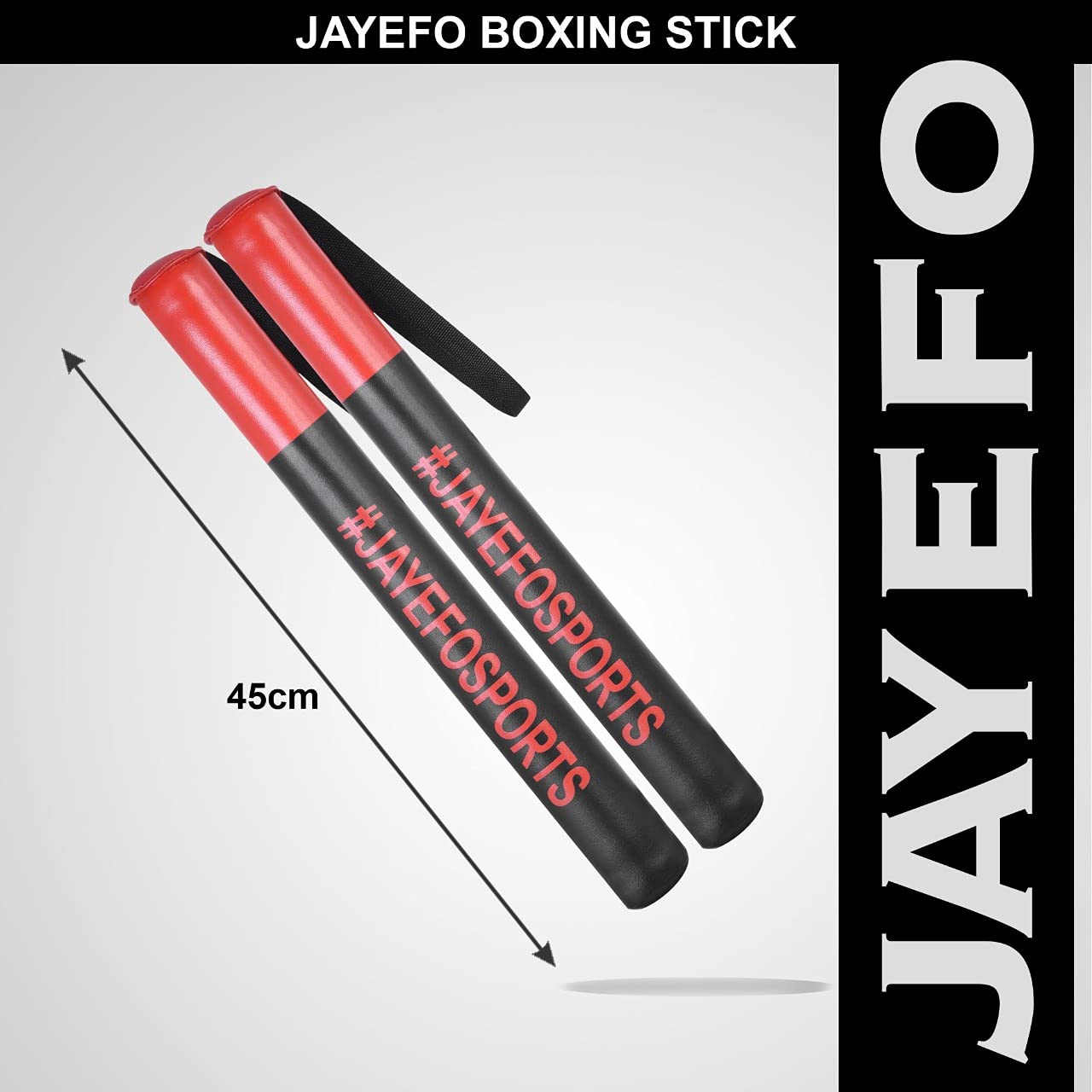 JAYEFO MMA Boxing Training Sticks (Black/RED)