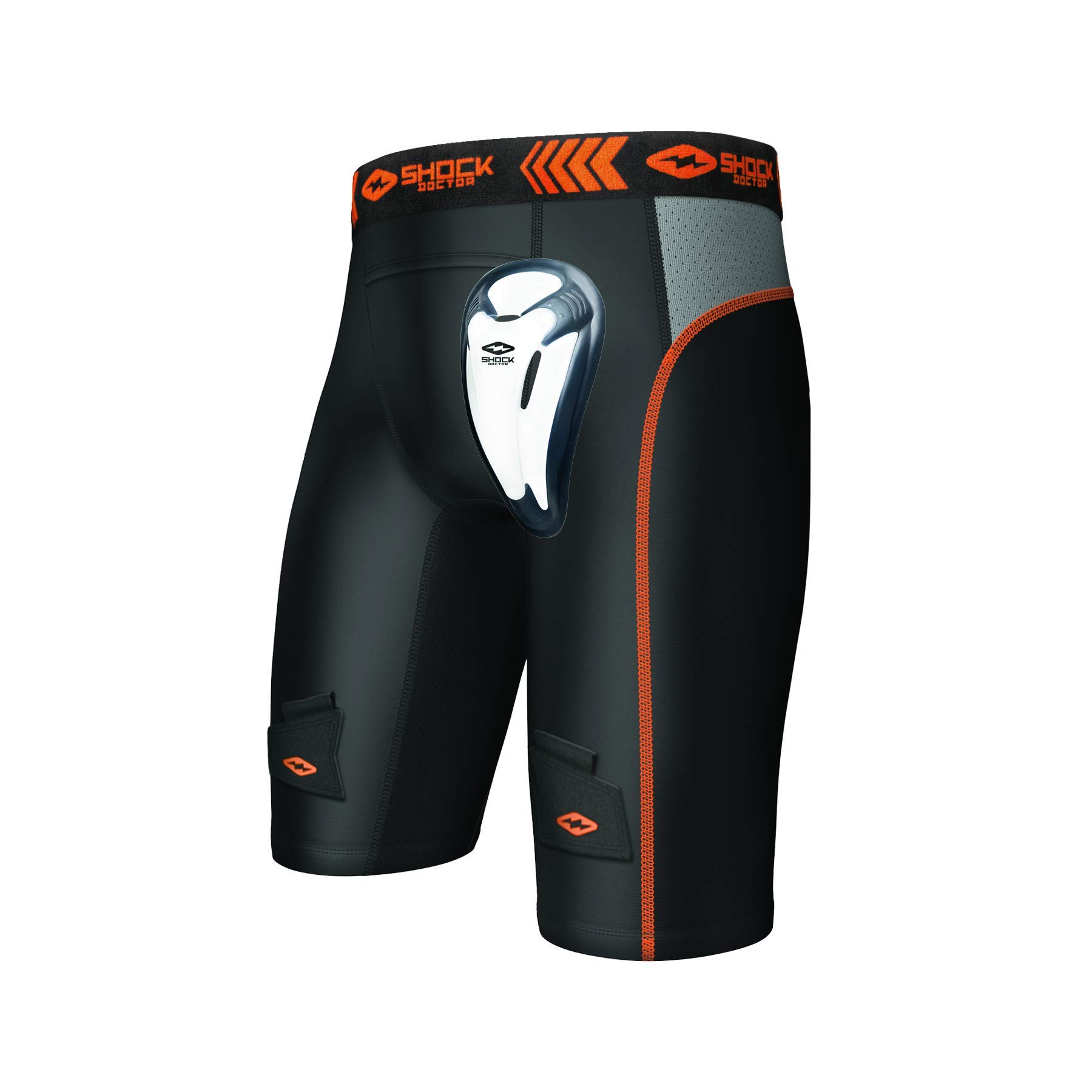 Compression Hockey Short w/BioFlex Cup Black L