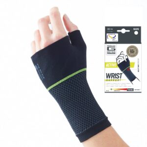 neo-g active wrist support – for sports, golf, basketball, football, yoga, tennis. for sprains, strains, tendonitis, injury recovery - multi zone wrist compression sleeve – s