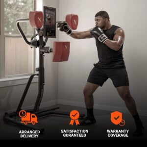 Nexersys N3 Elite Home Boxing Trainer & Sparring Partner - Challenging & Fun Personal Workouts, Competitions & Games | No Subscription or Experience Required | Adjustable Height | Ideal for Home Gyms