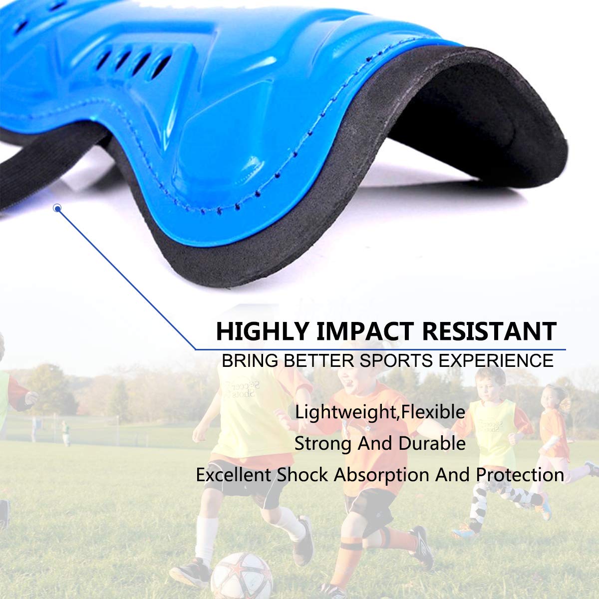 Youth Soccer Shin Guards for Kids Child Calf Protective Gear Soccer Equipment Soccer Shin Pads Calf Sleeves Protection for Boys Girls Kids Youth Toddler Children Teenagers Adult (Black, S 3'3-3'9)