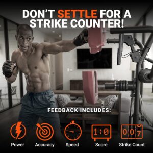 Nexersys N3 Elite Home Boxing Trainer & Sparring Partner - Challenging & Fun Personal Workouts, Competitions & Games | No Subscription or Experience Required | Adjustable Height | Ideal for Home Gyms