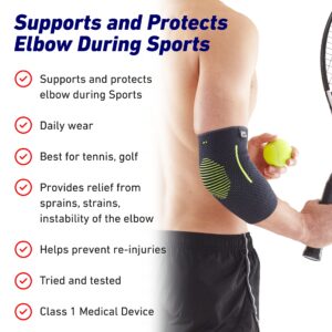 Neo G Elbow Support for Tennis, Golf, Sports, Tendonitis, Joint Pain Relief - Tennis Elbow Support - Golfers Elbow Brace Arm Support - Multi Zone Elbow Compression Sleeve - Breathable, Lightweight - M