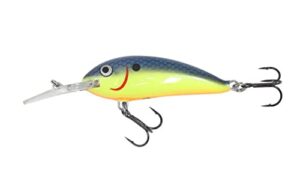 northland fishing tackle rumble shad medium diving balsa crankbait - freshwater lures for bass, crappie, walleye, trout and many more (steel chartreuse, 3.25", 5/8 oz)