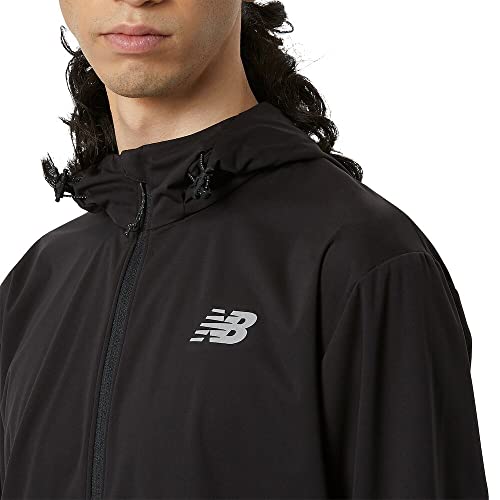 New Balance Men's Impact Run Water Defy Jacket, Black, Medium