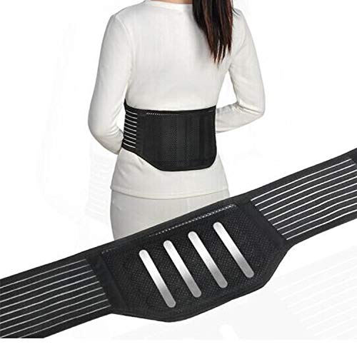 LSRRYD Stabilizing Lumbar Lower Back Brace and Support Belt for Pain Relief and Injury Prevention Dual Adjustable Straps for Men Women (Size : XL)